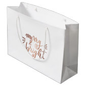 Merry en felle koperen groot cadeauzakje (Achterkant Gekanteld)