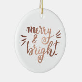 Merry en felle koperen keramisch ornament (Rechts)
