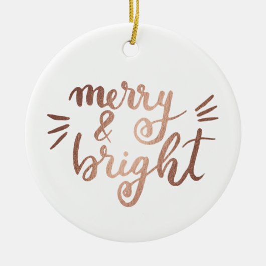 Merry en felle koperen keramisch ornament (Voorkant)