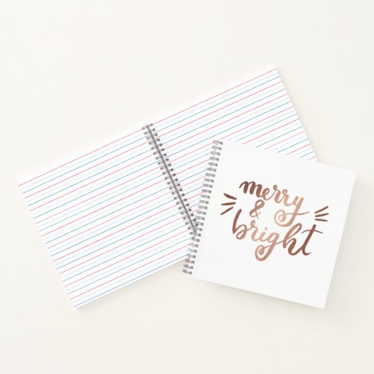 Merry en felle koperen notitieboek (Binnen)