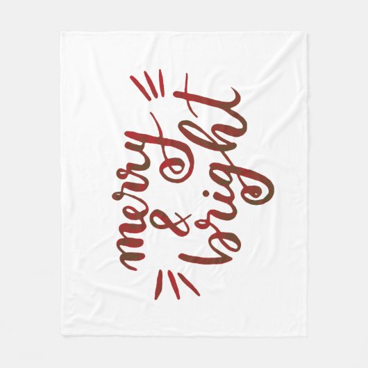 Merry en felrood fleece deken (Voorkant)