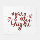 Merry en felrood fleece deken (Voorkant (Horizontaal))