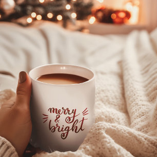 Merry en felrood koffiemok