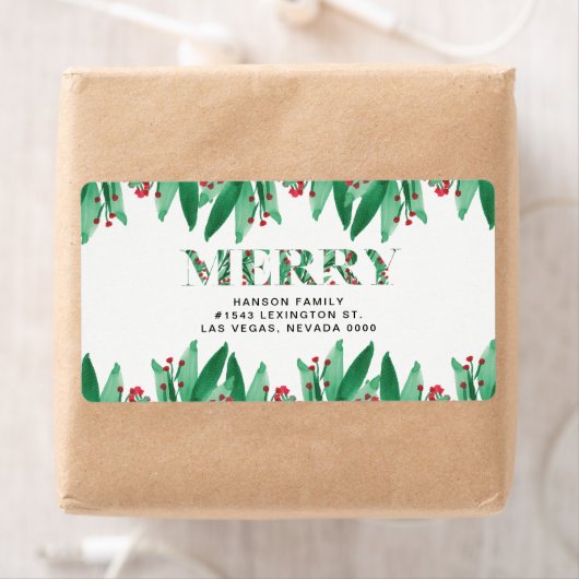 MERRY étiquette (En situation)