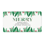 MERRY étiquette (Devant)