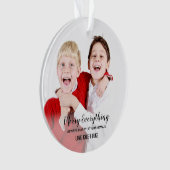 Merry Everything Grandma Happy Photo Grandouders Ornament (voorkant)