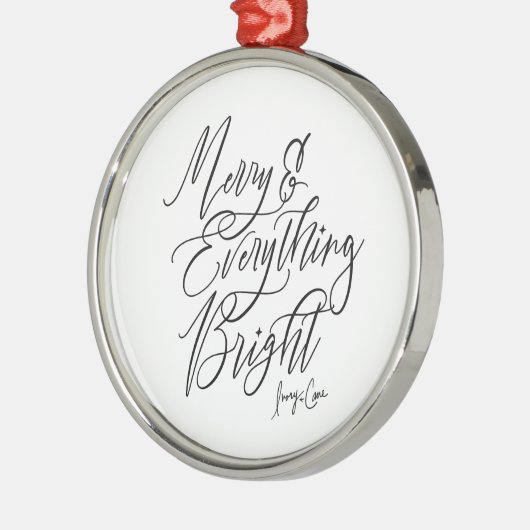 Merry Everything Heldere Ronde Kerst Ornament (Links)
