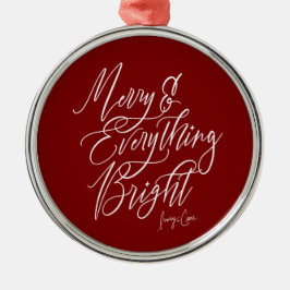 Merry Everything Heldere Ronde Kerst Ornament
