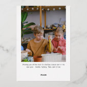 Merry Everything Script Aangepaste Bericht Foto Go Folie Feestdagenkaart (Achterkant)