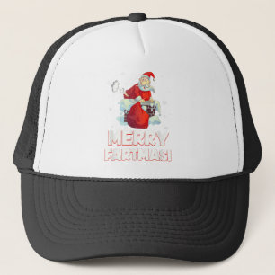 Merry fartmas santa claus farst kerst trucker pet