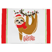 Merry-Feestdagen met kerstcadeaus Groot Cadeauzakje (Achterkant)