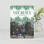 MERRY FEESTDAGENKAART (Staand voorkant)