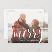 Merry Feestdagenkaart (Voorkant / Achterkant)