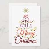 Merry Feestdagenkaart (Voorkant / Achterkant)