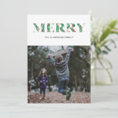 MERRY FEESTDAGENKAART (Staand voorkant)