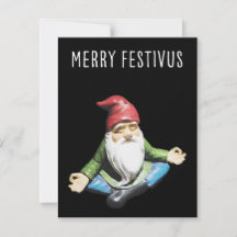Merry Festivus Gnome-kerstkaart