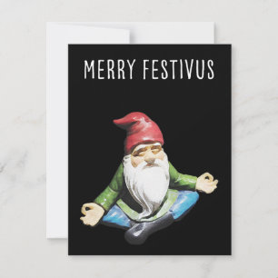 Merry Festivus Gnome-kerstkaart Kaart