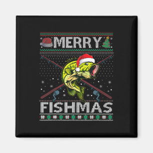 Merry Fishmas Byb Fish Vist kerst lelijk zweet Magneet