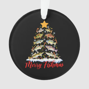 Merry Fishmas Funky Christmas Tree Lights Fish Fis