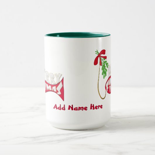 Merry Fishmas Funny Vist kerstMok Mok (Midden)