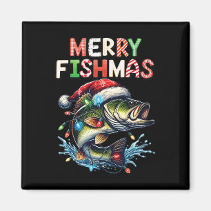 Merry Fishmas Santa Vist liefhebbers van Funny Fis Magneet