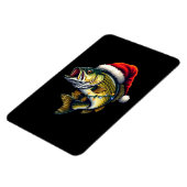 Merry Fishmas Santa Vist liefhebbers van Funny Fis Magneet (Linkerzijde)