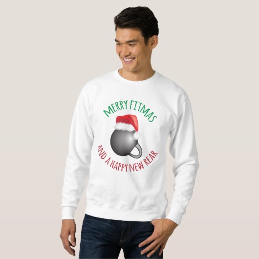 Merry Fitmas en Happy New Rear Trui (Voorkant volledig)