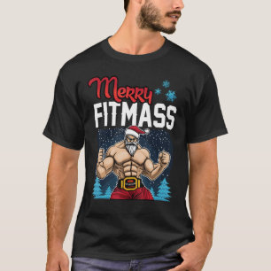 Merry Fitmass - Funny Workout Gym Trainer Bodybuil T-shirt