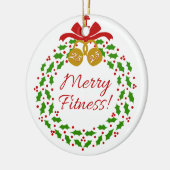 Merry Fitness - Gepersonaliseerd Circle Ornament (Links)