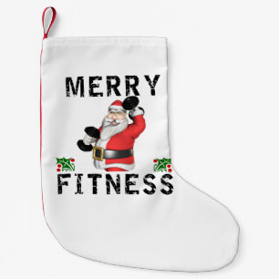Merry Fitness Weightlift Santa Stocking Kleine Kerstsok