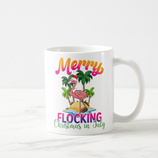 Merry Flocking Christmas | Kerst in juli Koffiemok (Rechts)