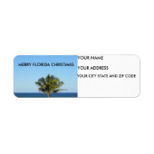 MERRY FLORIDA ÉTIQUETTE DE NOËL (Devant)