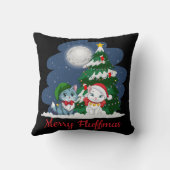 Merry Fluffmas Schattigee Kattenkerst Kussen (Achterkant)