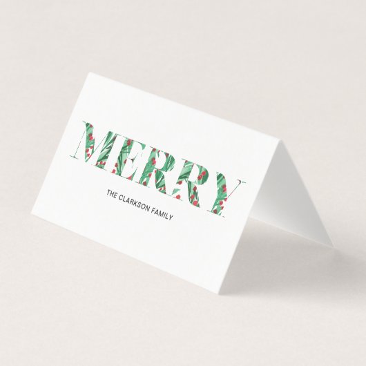 MERRY Folded Kaart (Voorkant)