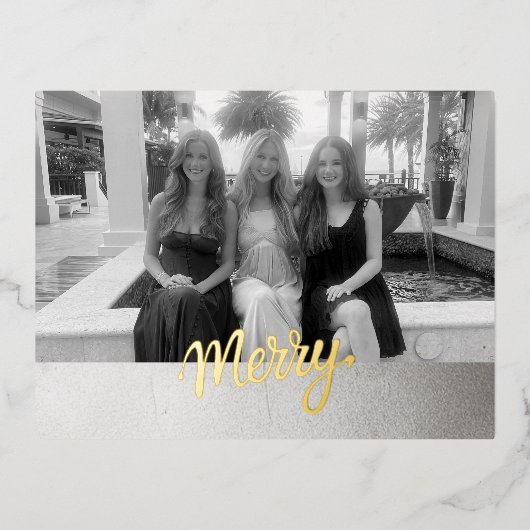 Merry Folie Feestdagen Briefkaart (Voorkant)