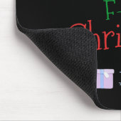 Merry Foring (f-ing) Kerst Grappig Sarcastisch Quo Muismat (Hoek)