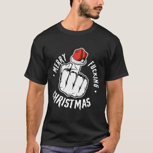 Merry Foring Kerst Ongepaste Mannen Volwassen Fun T-shirt (Voorkant)