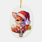 Merry Fox Kinder keramische keramiek Keramisch Ornament (Voorkant)