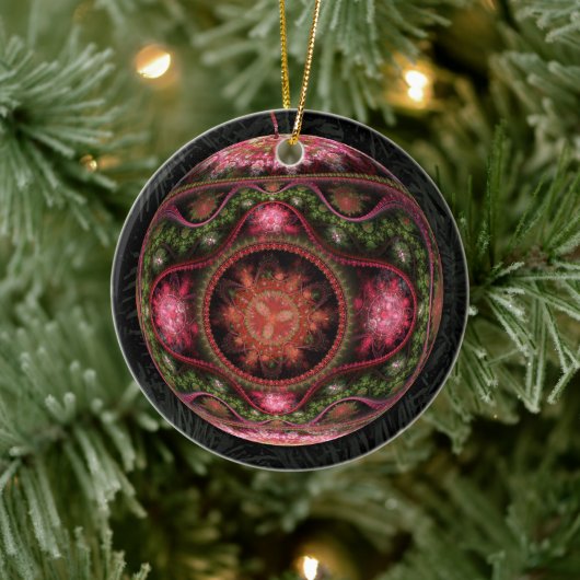 Merry Fractal Art Ornament (Boom)