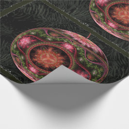 Merry Fractal Art Ornament Cadeaupapier