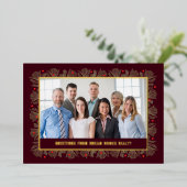 Merry Frame FOIL Business Holiday Carte photo (Debout devant)