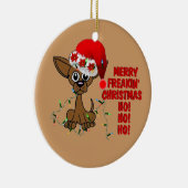 Merry Freakin' kerstbroer Keramisch Ornament (Rechts)