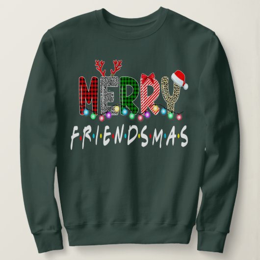 Merry Friendsmas Friends kerst Matching-programma' Trui (Design voorkant)