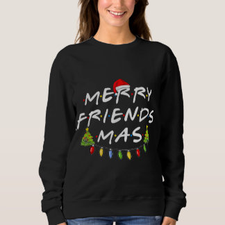 Merry Friendsmas kerstbomen Lights Santa Hat Trui