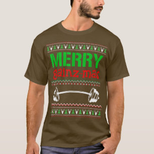 Merry Gainzmas Gym Lifting Weight Lifter na Ugly C T-shirt