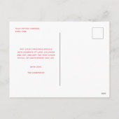 Merry Garland Holiday 4 Photo Collage Carte postal (Dos)