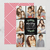 Merry Garland Holiday 8-Foto Collage Kerstmis (Voorkant / Achterkant)