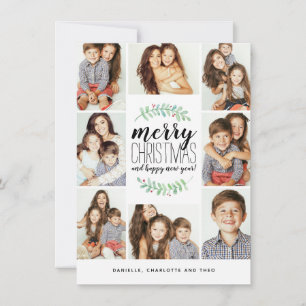 Merry Garland Holiday 8-Foto Collage Kerstmis