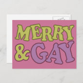 Merry & Gay briefkaart (Voorkant / Achterkant)