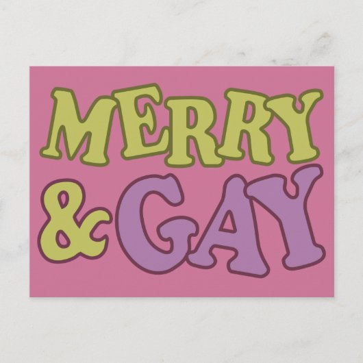 Merry & Gay briefkaart (Voorkant)